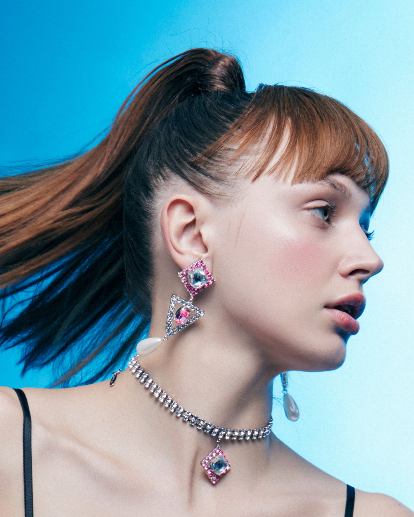 Pink Spritz Clip Earrings
