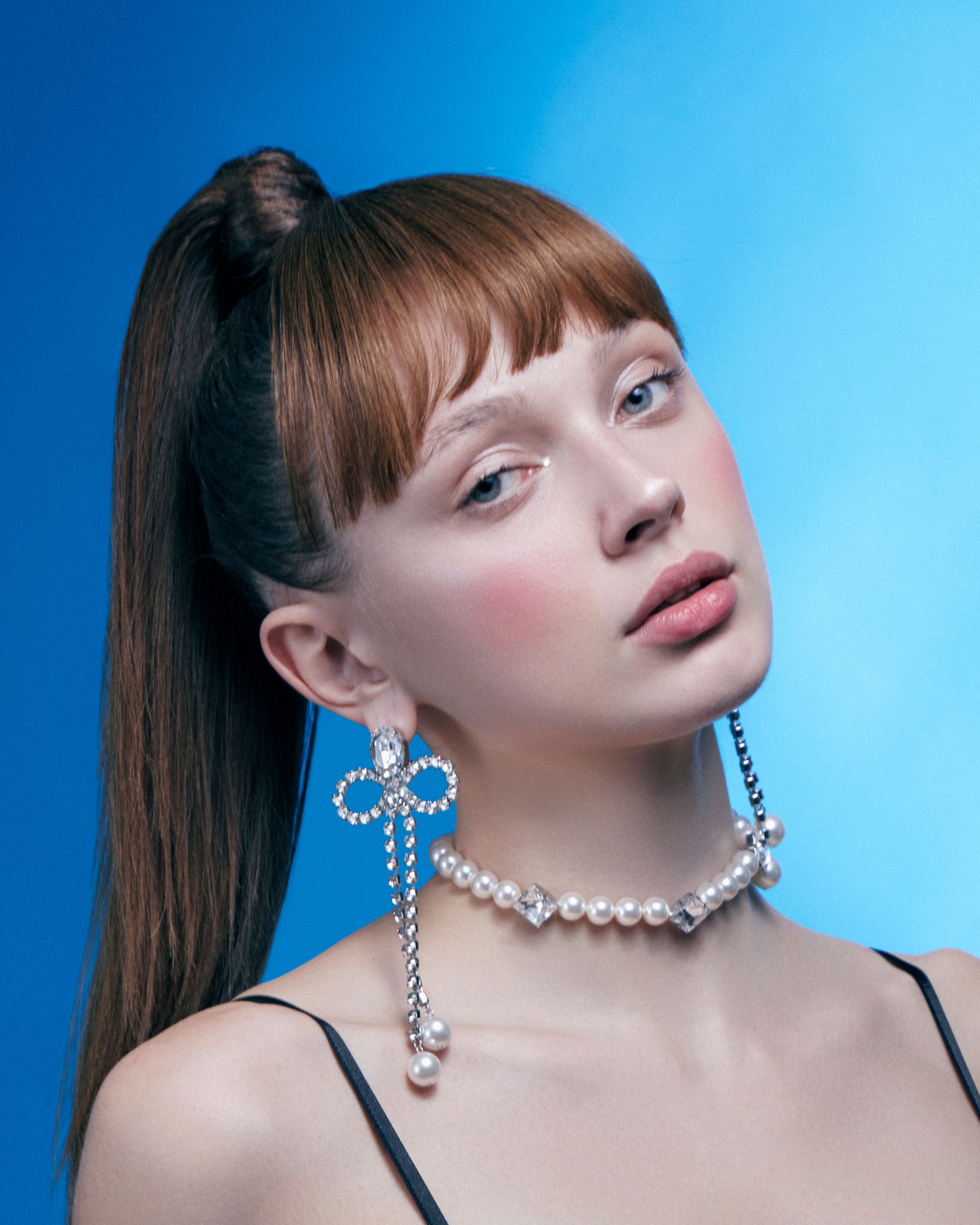 White Mimosa Necklace