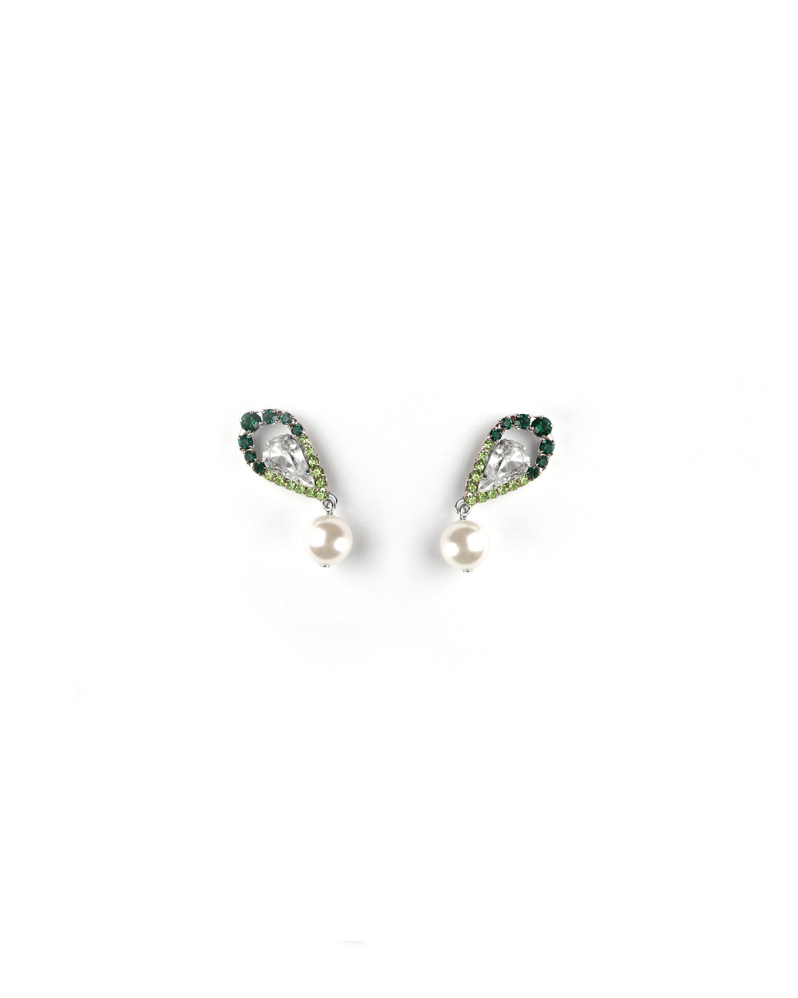 Hydrangea Pearl Drop Earrings